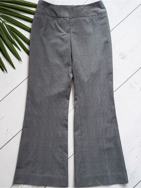 Express Design Studio Y2K Plaid Dress Pants Womens 0 Grey Green Bootcut Trousers